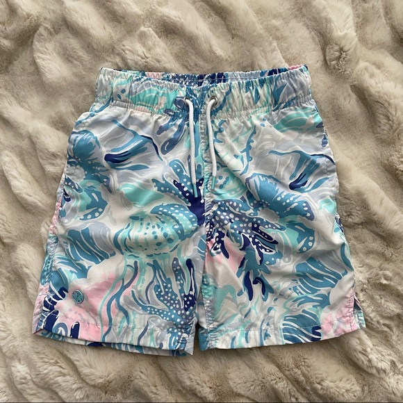 Lilly Pulitzer Swim Lilly Pulitzer Boys Junior Capri Swim Trunks Small 45 Poshmark